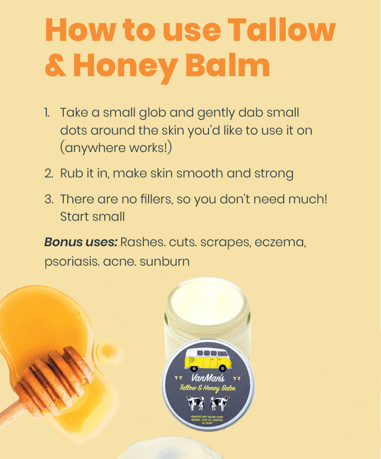 VanMan's Tallow & Honey Face Balm - Classic